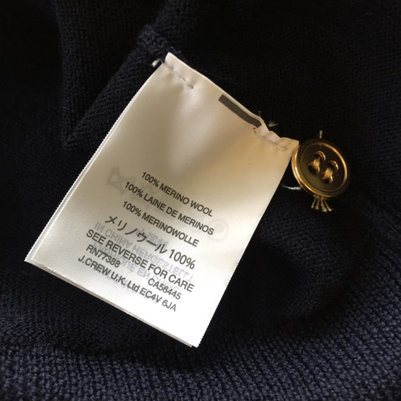 J. Crew Navy Merino Wool Jackie Cardigan Twin Set - Picture 6 of 8